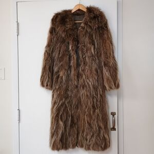Brown Fur Coat - Racoon